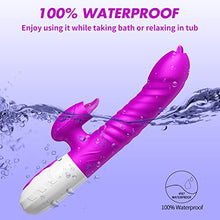 Load image into Gallery viewer, 2022 New G Spot Rabbit Vibrator Dildo for Women, Bunny Ears Tongue Licking Clitorals Stimulator Vibrating Adult Sex Toys &amp; Games Couples Pleasure with 7 Modes Rechargeable Heating, Purple
