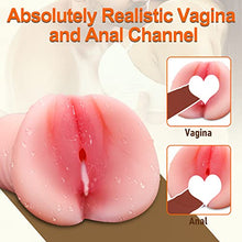 Load image into Gallery viewer, Ohiele Lifelike Male Masturbator Adult Realistic Pussy Sex Toy with 3D Realistic Vagina Texture and Tight Anal Silicone Soft Touch Portable Deep Throat Sex Stroker for Men Masturbation (Plus Size)
