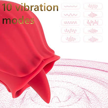 Load image into Gallery viewer, Rose Toys Vibrator for Women, Clitoral Vibrator Sex Stimulator with 10 Mind-Blowing Tapping Modes, Nipple Teasing Clitoris Masturbating Things for Sexual, Vibrating Adult Sex Toy (red2)
