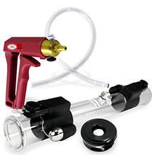 Load image into Gallery viewer, LeLuv Vibrating Maxi Red Handle Buddy Penis Pump 20 inch x 2.25 inch Double-Ended Cylinder Bundle with 2X TPR Basic Seals
