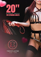 Load image into Gallery viewer, DERINODEM BDSM Sex Set Flogger 20&quot; Crop 18&quot; Adult Sex Play, Adult Bondage Set Whip, Leather Sex Crop, BDSM Set Sex Paddle Adult Flogger, Bondage Flogger Crop
