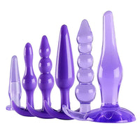 6 Purple Silicone Trainer Kit Male Exercise Plug Kit of Different Specifications, Giving You a Variety of Choices and Wonderful Super Romantic Experiences