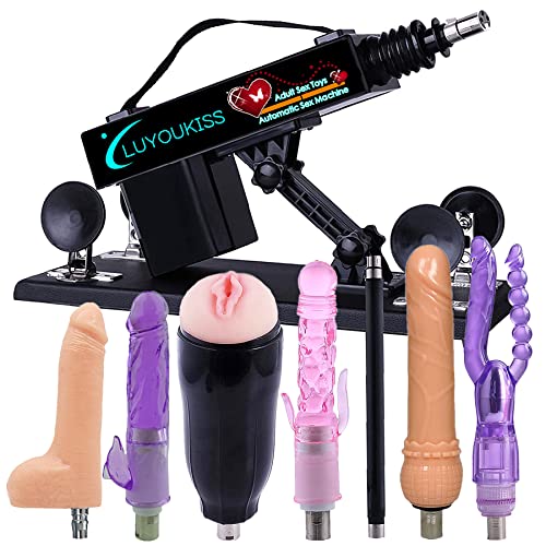 Luyoukiss Automatic Sex Machine Adult Toys Thrusting Dildo Machine with Dildos Anal Toys Sex Machines for Men Masturbator Cup and Women Sex Toys Couples Sex Machine Attachments