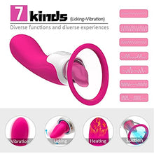 Load image into Gallery viewer, Dual SuckingToy Rose Toy for Women Massager Oral Tongue Rose Flowers Rechargeable Adult Toy for Women Couples-,Tongue Suck &amp; Lick 10 Mode Nipple Sucker G Sucking Toy for Female Rose
