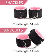 Load image into Gallery viewer, Bed Restraints Bondaged Kit Adult for Couples Sexy Adjustable Straps Handcuffs Sex Accessories Sling Play Ties Ankle and Wrist Rope Restraints for Women Kit Bed Set Funny Toy Sweater F15

