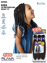 Load image into Gallery viewer, Sensationnel 3X RUWA PRE-STRETCHED KIDS BRAID 12? (3-PACK, SM1B/350)
