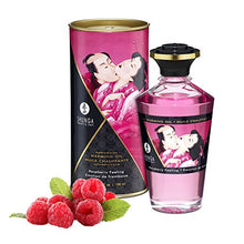 Load image into Gallery viewer, Shunga Warming Massage Oil, Raspberry, 3.5 Fluid Ounce
