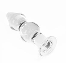 Load image into Gallery viewer, Epichao Clear Glass Anal Plug G-spot Massager Crystal Butt Plug Expander Anal Sex Toys for Couples (5.9&quot;)
