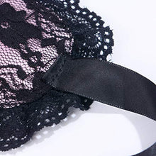 Load image into Gallery viewer, HEALLILY Women Lingerie Lace Blindfold Eye Mask Role Play Handcuff Costume Parties Pink
