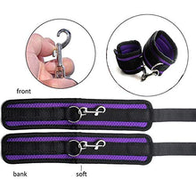 Load image into Gallery viewer, SINJEE Bed Restraints Play with Adjustable Straps BDSM Fetish Bondage Kit with Handcuffs and Ankle Cuffs for SM Sex Play Games Couples
