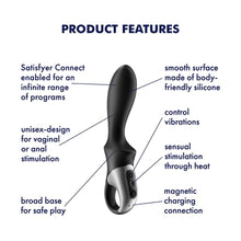 Load image into Gallery viewer, Satisfyer Heat Climax Anal Vibrator with App Control and Warming Function - Vibrating Anal Plug, Butt Plug, Dildo, Prostate Stimulator - Compatible with Satisfyer App, Waterproof, Rechargeable
