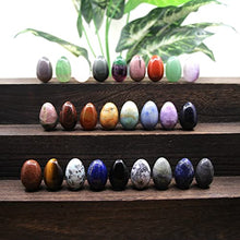 Load image into Gallery viewer, 20x30mm Stone Egg Crystal Yoni Egg Natural Gems Ball Home Decor Chakra Energy Quartz Mineral Specimen Easter Gifts,Tiger Eye
