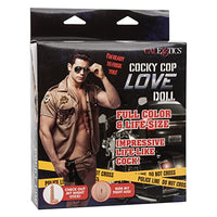 CalExotics Cocky Cop Love Doll  Full Size Inflatable Male Sex Doll - Novelty Adult Sex Toy  Tan