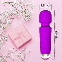 Load image into Gallery viewer, Vibrator, Dildo, Sex Toys, Upgraded 2023 New G-Spot Clit Vibrators, Waterproof Personal Wand Vibrator for Women, Hand-Held 20 Vibration Modes and 8 Speed Intensities Adult Female Sex Toys, Purple
