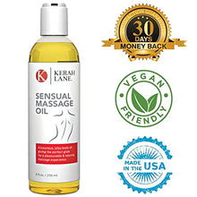 Load image into Gallery viewer, Sensual Massage Oil: Best for Couples Erotic &amp; Body Massage Therapy - Vegan Friendly Relaxing Aphrodisiac &amp; Aromatherapy w/Lavender and Bergamot Essential Oils - USA Made
