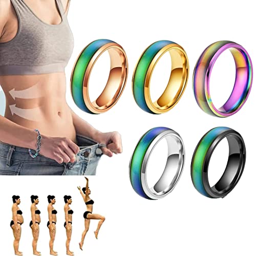 OYNAN 5Pcs Anis'Omi Lymphvity Thermotherapeutic Ring - Lymphatic Drainage Therapeutic Rings Lymphatic Drainage Ring for Women Men (11)