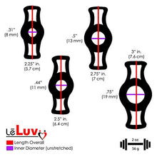 Load image into Gallery viewer, LeLuv Maxi and Protected Gauge Black Penis Pump for Men Bundle with 4 Sizes of Constriction Rings 12 inch Length x 2.875 inch Cylinder Diameter

