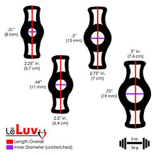 Load image into Gallery viewer, LeLuv Ultima Men&#39;s Vacuum Enhancement Pump Black with Gauge Bundle with 4 Sizes of Constriction Rings 12 x 2 inch Cylinder
