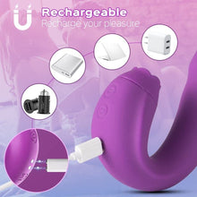 Load image into Gallery viewer, 10 Powerful Vibrating Modes, 3 in 1 G Spot Vibrator with Rotating Head &amp; Clit Licker, 2022 Sex Toy for Women
