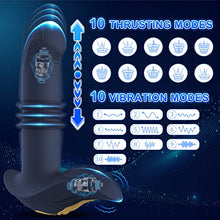 Load image into Gallery viewer, Thrusting Prostate Massager Anal Vibrator for Men&#39;s, Male Anal Sex Toys for Men - Vibrating Anal Butt Plug Toy for Women,10 Thrusting &amp; Vibrations, Remote Control, Waterproof (APP)
