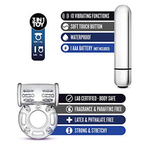 Load image into Gallery viewer, Stay Hard - 10 Function Vibrating Bull Ring - 10 Vibrating Functions Cock Ring -- Clitoral Stimulating Vibrating Cockring - Waterproof --Sex Toy for Men - Sex Toy for Couples (Clear)
