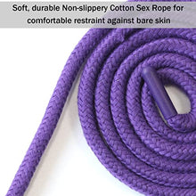 Load image into Gallery viewer, Sex Bondage Soft Rope Cord Purple 3Pcs 10M 33 Feet Cotton Rope Craft Rope Thick Cotton Cord Adult Games Restraints
