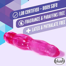 Load image into Gallery viewer, Blush Naturally Yours Bloom - Small 6.75 Inch Soft Vibrator - Flexishaft 2.0 Bendable to Conform to Your Body - IPX7 Waterproof - Petite 1.5&quot; Width Sex Toy for Women - Clear Pink
