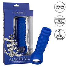 Load image into Gallery viewer, CalExotics Admiral Liquid Silicone Beaded Extension, Blue
