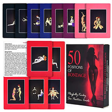 Load image into Gallery viewer, MEBAULT 50 Positions of Bondage Game Sex Toy Sex Card Game Adventurous Playing Cards Erotic Bedroom Game for Couple Lover
