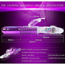 Load image into Gallery viewer, Thrusting G Spot Adult Toy Vibrator Telescopic Sucking Rose for Women Butterfly Rotating Rabbit Clitoral Wand Swing Clitoralis pleasurable Heat Training Flexible Anal Large
