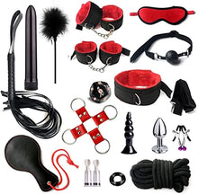 Load image into Gallery viewer, Bondaged Kit Adult Restraint Bed Restraints Sex Adults Bondaged Queen Sexy Straps with Handcuffs Bondage Restraints for Women Kit Neck to Wrist Adult Toy Kinky Play Set Yoga Sweater
