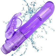 Load image into Gallery viewer, Vibrating Dildo Butterly Clit Stimulator Waterproof Multi-Speed Vibrations Adult Sex Toy
