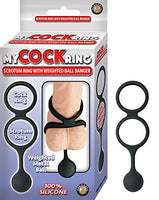 Nasstoys My Cock Ring Scrotum with Weighted Ball Banger, Black, 2 Ounce