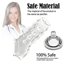 Load image into Gallery viewer, Silicone Penis Enlargement Sleeve Cock Ring Penis Lock Sperm Sex Products Delay Ejaculation Sex Toys for Men Adult (Transparent)
