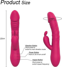 Load image into Gallery viewer, G Spot Rabbit Vibrator with Heating Function, Sex Toys for Clitoris G-spot Stimulation,Waterproof Dildo Vibrator with 9 Powerful Vibrations Dual Motor Stimulator for Women or Couple -5
