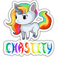 Load image into Gallery viewer, Lacsap Chastity Unicorn Sticker (&#39;Medium, 5.5x5.5&#39;)
