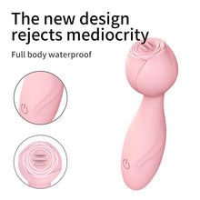 Load image into Gallery viewer, Rose Toy Vibrator for Woman, Clitoral Tongue Vibrator Sex Toys with 10 Vibration Modes, G-spot Rose Massager Licking Stimulator for Women
