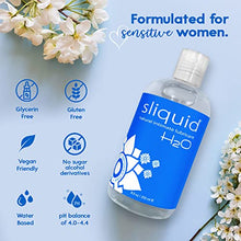 Load image into Gallery viewer, Sliquid H2O Water-Based Lube - Clear, Long-Lasting Gel, Natural Lube for Women/Men/Couples, Unscented, 8.5 Fl Oz (2 Pack)
