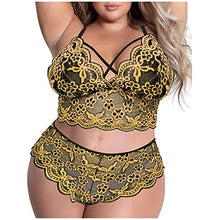 Load image into Gallery viewer, sex things for couples pleasure naughty for sex couples sex items for couples bsdm sets for couples sex restraint set Plus Size Lingerie for Women for Sex Naughty Play C13 (Yellow, XL)
