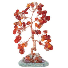 Load image into Gallery viewer, 1PC Natural Crystals Red Agate Topaz Tree of Life Rock Mineral Specimen Home Decoration Gifts,Light Yellow
