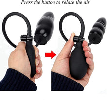 Load image into Gallery viewer, Simple Operation Manual Exhaust Black High Toughness Soft Silicone Realistic Classic Dick Plug&#39;s Suction Cup for Men and Female
