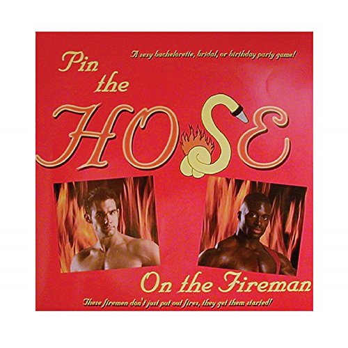 Pin The Hose On The Fireman Game with Free Bottle of Adult Toy Cleaner