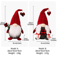 Load image into Gallery viewer, Christmas Decorations Bundle Valentine&#39;s Day Gift Red Knit Cap Doll Doll Furnishing Articles Furnishing Articles Couples (RD1, One Size)
