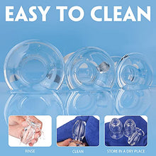 Load image into Gallery viewer, S-Hande Acrylic Glass Hollow Tunnel Butt Play Anal Plug Set, Clear Small Large Big But Trainer Anus Plug Stretcher Kits for Men and Women, Adult Sex Gay Lesbian Toys for Couple Beginner(3 Pics)
