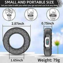 Load image into Gallery viewer, Cock Ring Erection Ball Clitoral Vibrator, Silicone Cock Ring 10 Vibration Modes Rechargeable Mode, Longer Erection, Harder Erection, Sex Toy, for Men and Couples
