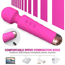 Load image into Gallery viewer, SIKXTOA Mini Vibrator, 8 Speeds 20 Patterns, G Spot Cordless Wand Massager, Clitoral Stimulator, Dildo, Sex Toys, Rechargeable Handheld Powerful Silent Waterproof Female Adult Toys (Wave Rose)
