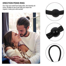 Load image into Gallery viewer, 5pcs Silicone Ring Erection Exerciser Trainer with Adjustable Tie Male Delay Ejaculation Prolonging for Couple Lover Gay
