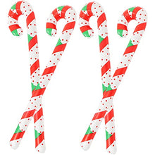 Load image into Gallery viewer, LUOZZY 8 Pcs Christmas Inflatable Candy Canes Xmas Inflatable Sticks Candy Canes Party Props (90CM Printed)
