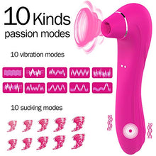 Load image into Gallery viewer, Clitoral Sucking Vibrator Clit Sucking Toy for Women, Waterproof, Rechargeable (Red)
