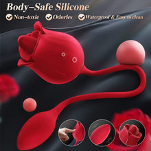 Load image into Gallery viewer, Rose Sex Toys Vibrator Dildo - Adult Toys with 9 Tongue Licking &amp; 9 Thrusting Vibrators, Women Sex Toy Dildos Rose Clitorial Stimulator G Spot Nipple Anal, Female Adult Sex Toys &amp; Games
